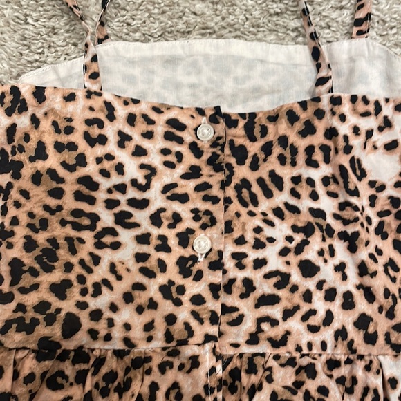 Girls Janie & Jack Leopard Romper Size 7 - Picture 3 of 4